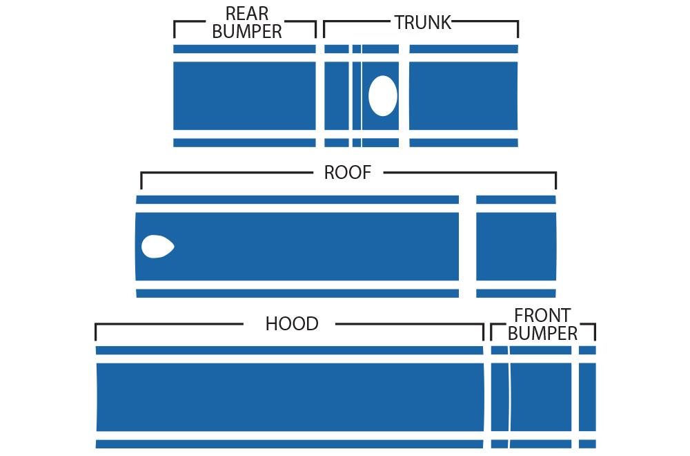 Lexus GS Vinyl Stripes Wrap Kit (2006-2013) Racing Stripes - RacerX Customs