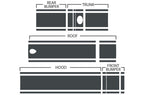 Lexus GS Vinyl Stripes Wrap Kit (2006-2013) Racing Stripes - RacerX Customs
