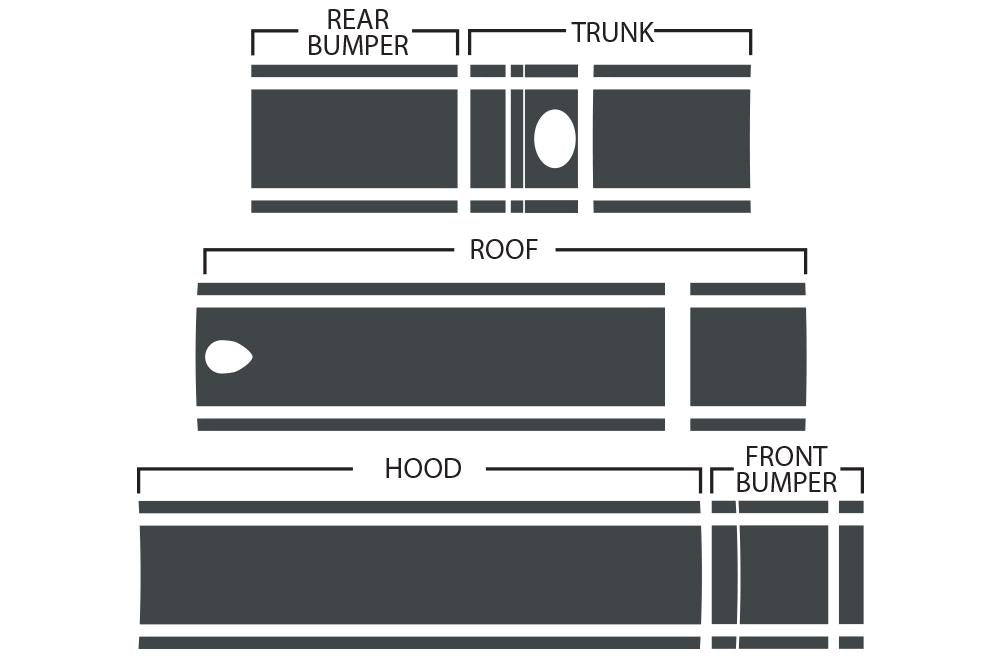 Lexus GS Vinyl Stripes Wrap Kit (2006-2013) Racing Stripes - RacerX Customs