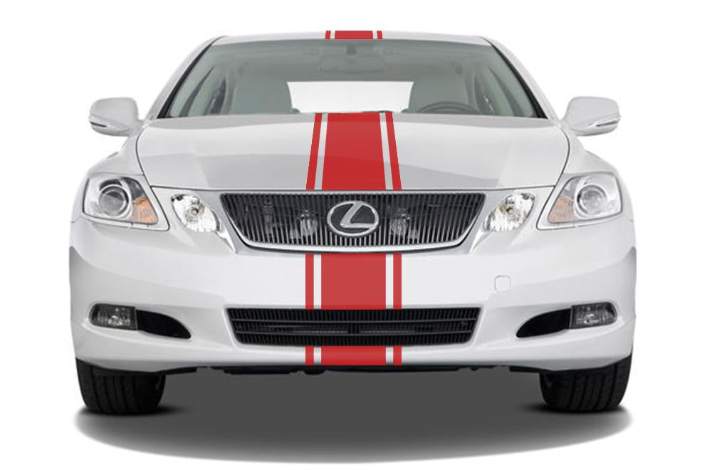 Lexus GS Vinyl Stripes Wrap Kit (2006-2013) Racing Stripes - RacerX Customs
