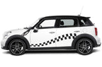 Mini Cooper Vinyl Checkered Stripes (2012-2014) - RacerX Customs