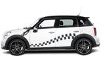 Mini Cooper Vinyl Checkered Stripes (2012-2014) - RacerX Customs