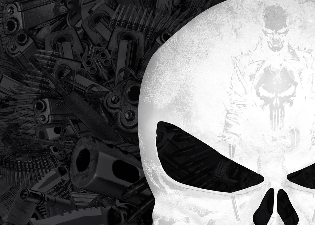 Universal Vinyl Hood Graphics - Full-Color Punisher - RacerX Customs