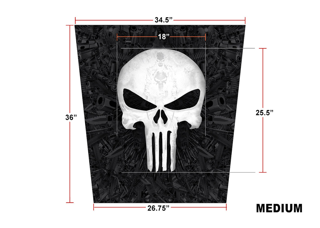Universal Vinyl Hood Graphics - Full-Color Punisher - RacerX Customs
