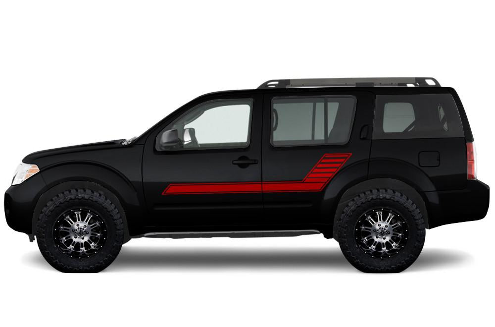 Nissan Pathfinder Vinyl Stripes Wrap (2004-2012) Gradient Stripes - RacerX Customs