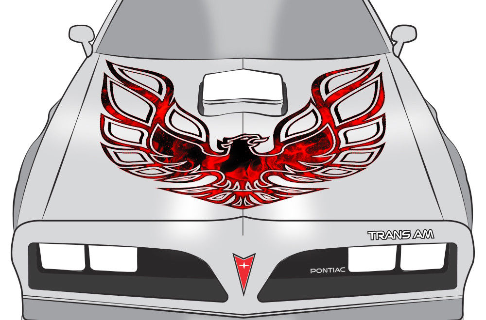 Pontiac Trans-Am Hood Decal - FIREBIRD - RacerX Customs