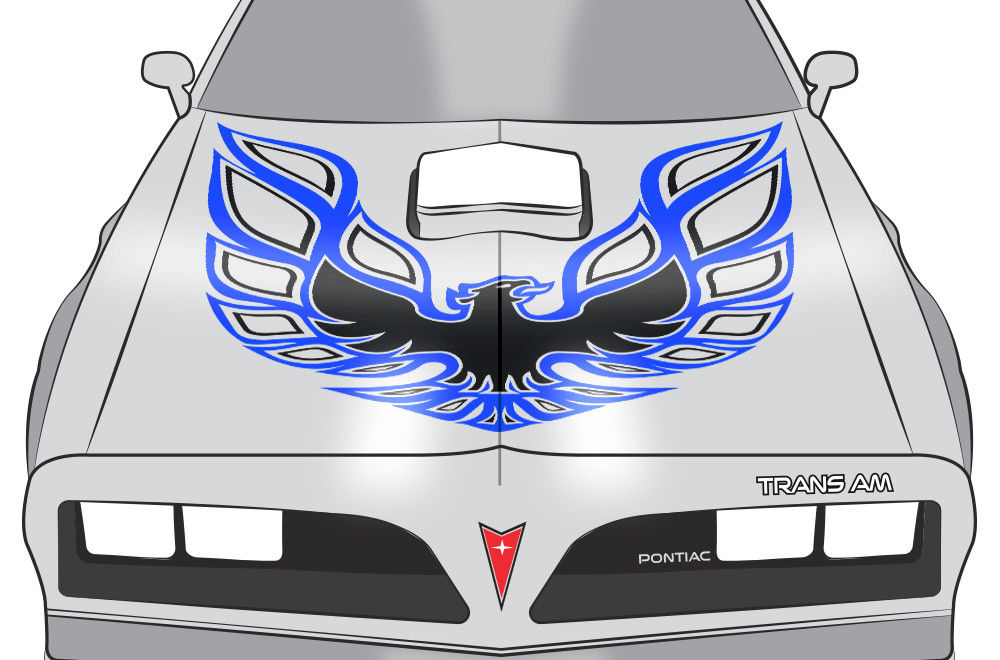 Pontiac Trans-Am Firebird Hood Decal (13 color options) - RacerX Customs