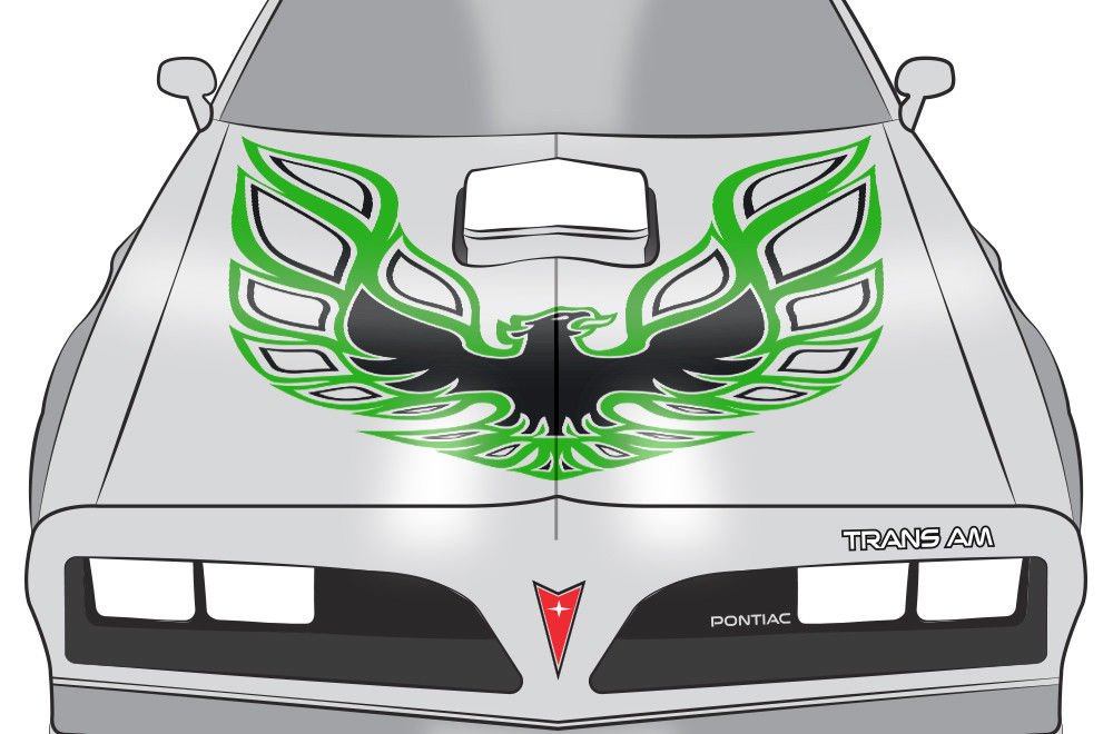 Pontiac Trans-Am Firebird Hood Decal (13 color options) - RacerX Customs