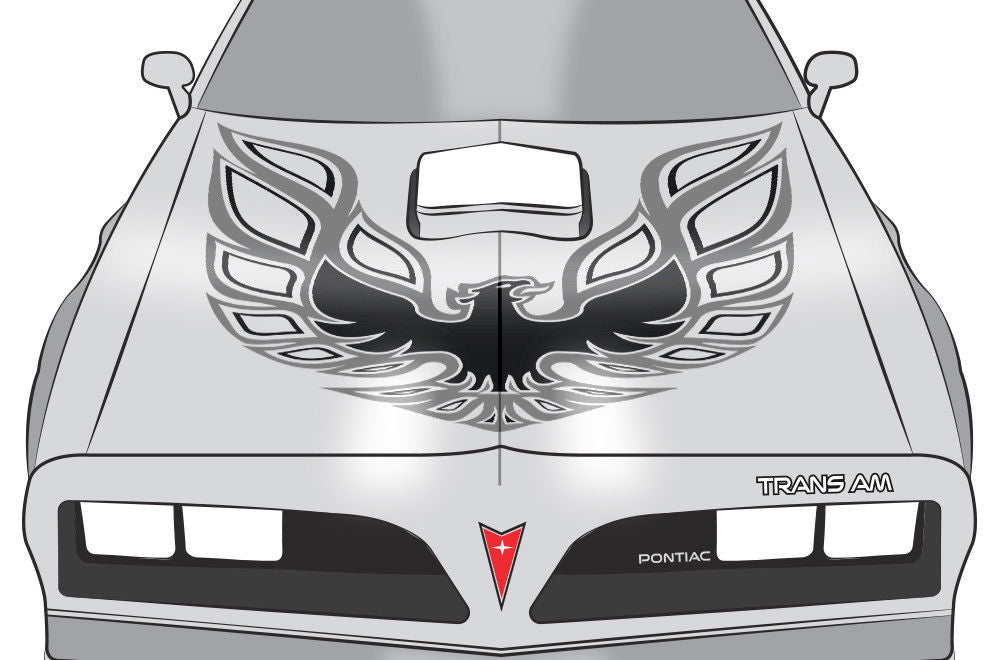 Pontiac Trans-Am Firebird Hood Decal (13 color options) - RacerX Customs