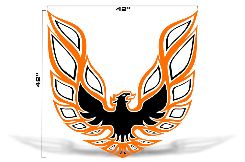 Pontiac Trans-Am Firebird Hood Decal (13 color options) - RacerX Customs
