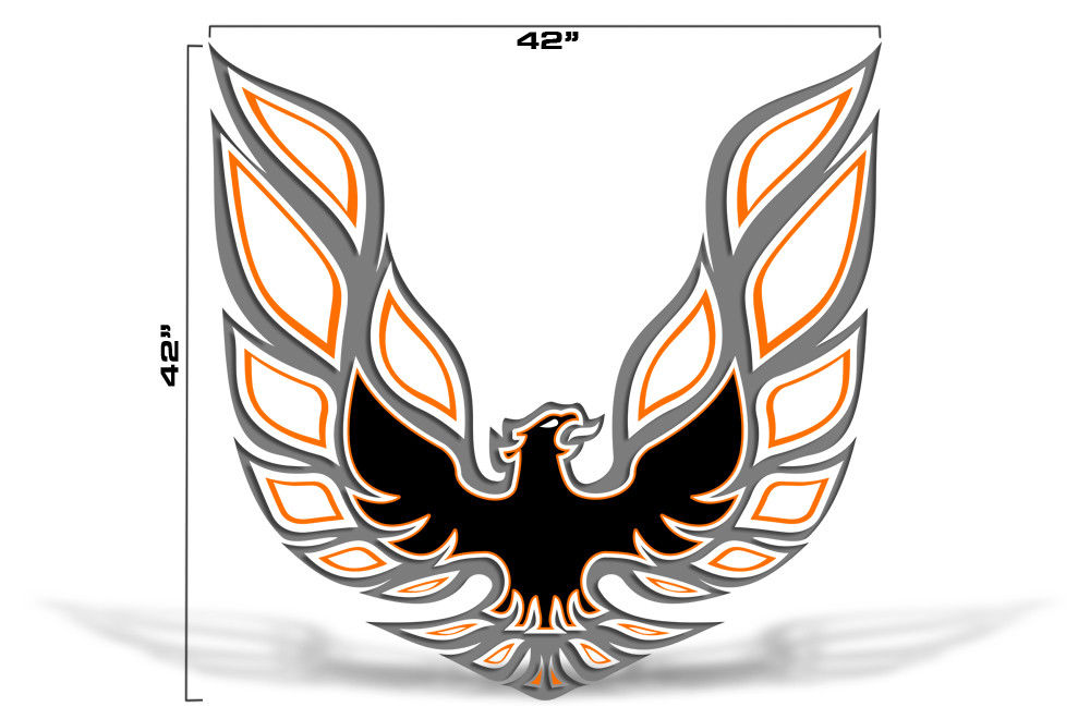 Pontiac Trans-Am Firebird Hood Decal (13 color options) - RacerX Customs