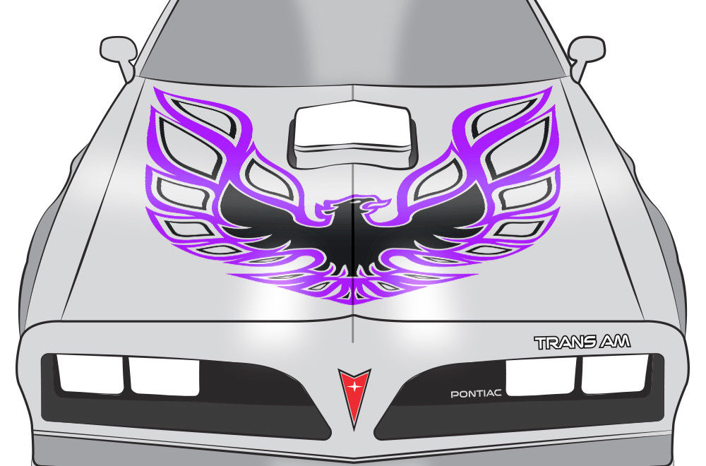 Pontiac Trans-Am Firebird Hood Decal (13 color options) - RacerX Customs