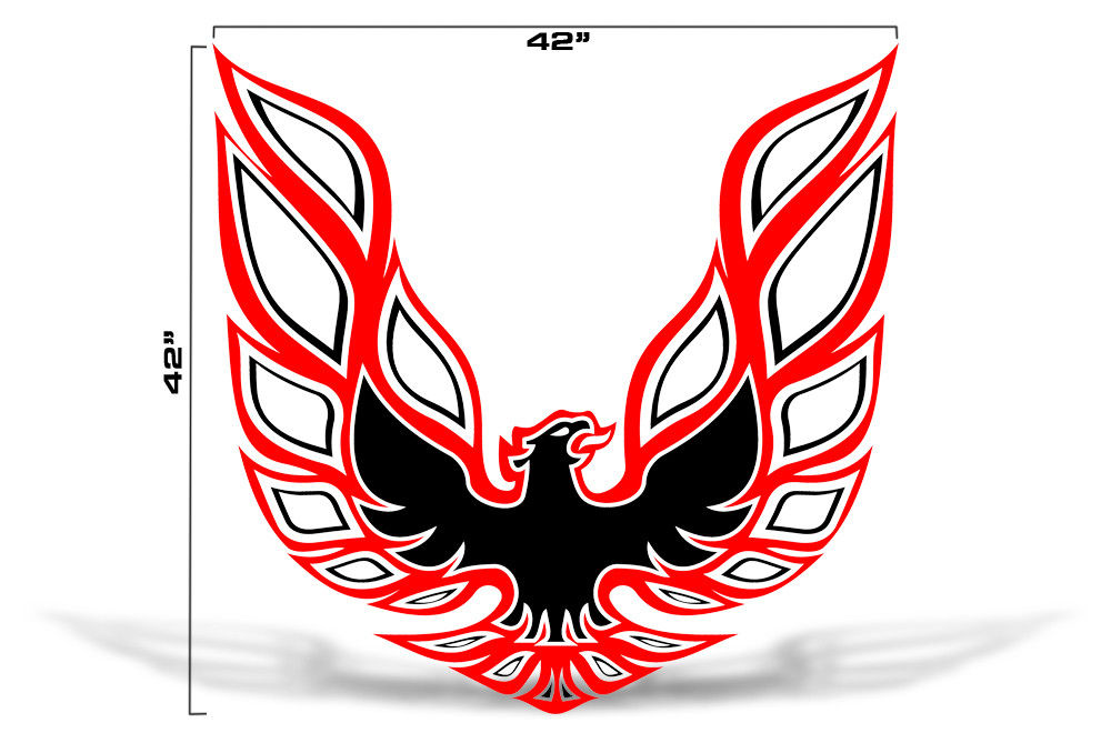 Pontiac Trans-Am Firebird Hood Decal (13 color options) - RacerX Customs