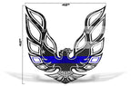 Pontiac Trans-Am Firebird Hood Decal - THIN BLUE LINE - RacerX Customs