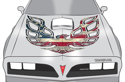 Pontiac Trans-Am Firebird Hood Decal - USA - RacerX Customs