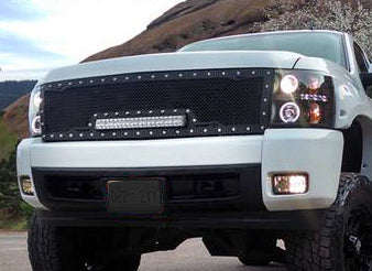 GMC Denali 1500 Custom Grille with LED Bar (2003-2006) RC1X - RacerX Customs