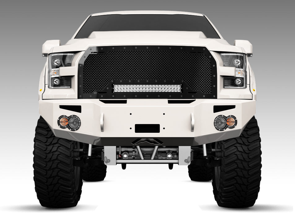 Ford Super Duty Custom Grille with LED Bar (2017-2019) RC1X - RacerX Customs
