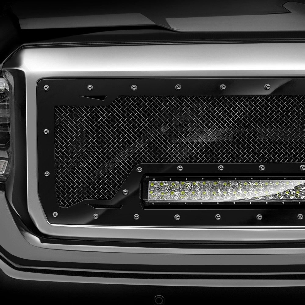 Ford Super Duty Custom Grille with LED Bar (2017-2019) RC1X - RacerX Customs