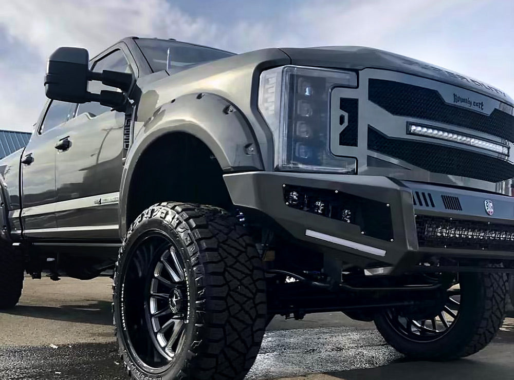 Ford Super Duty Custom Grille with LED Bar (2017-2019) RC4X - RacerX Customs