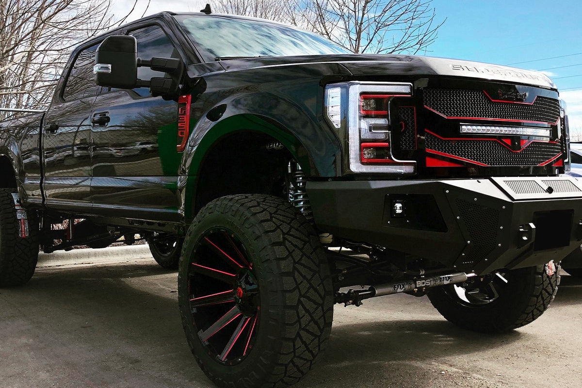 Ford Super Duty Custom Grille with LED Bar (2017-2019) RC4X - RacerX Customs