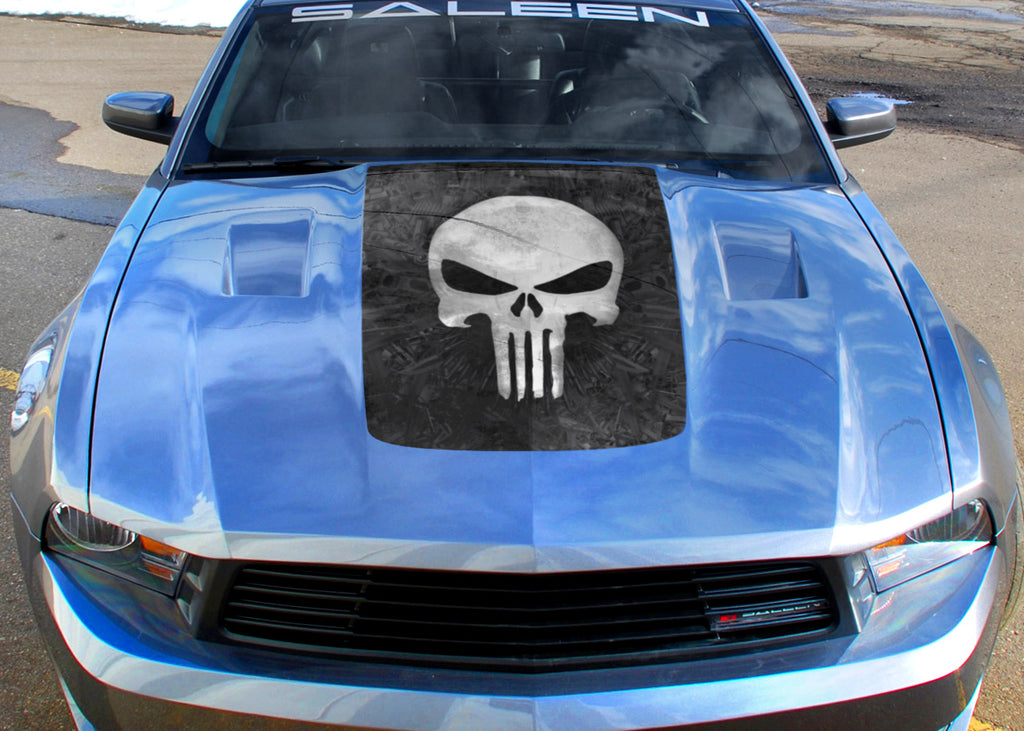 Universal Vinyl Hood Graphics - Full-Color Punisher - RacerX Customs