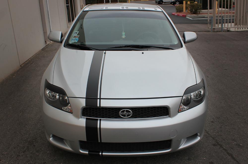 Scion TC Vinyl Stripes Wrap Kit (2005-2010) Euro Stripe - RacerX Customs