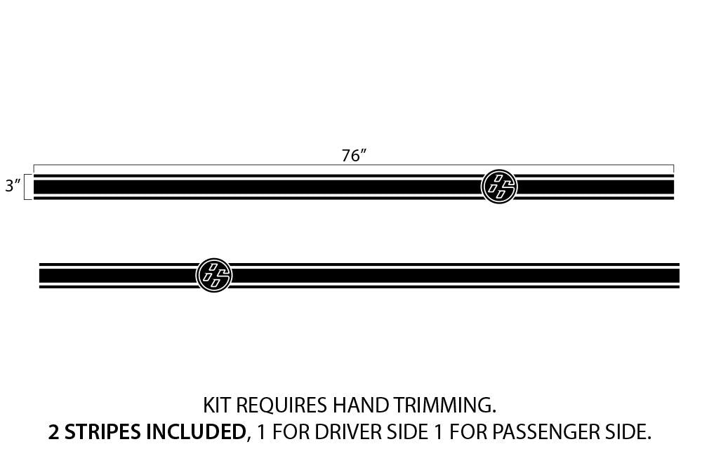 Scion TC Rocker Panel Stripes (2005-2010) T86 - RacerX Customs