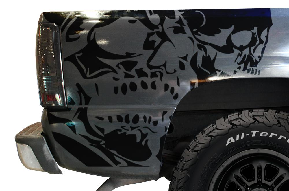 Chevy Silverado Quarter Panel Wrap (1999-2007) Double-Skull - RacerX Customs