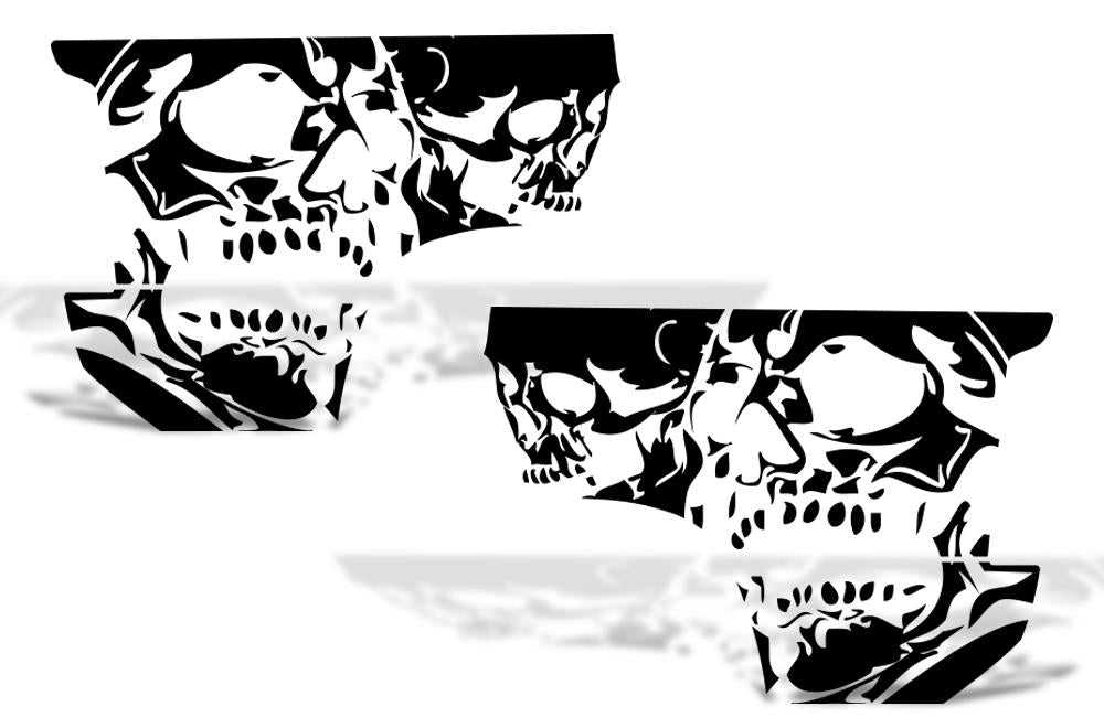 Chevy Silverado Quarter Panel Wrap (1999-2007) Double-Skull - RacerX Customs