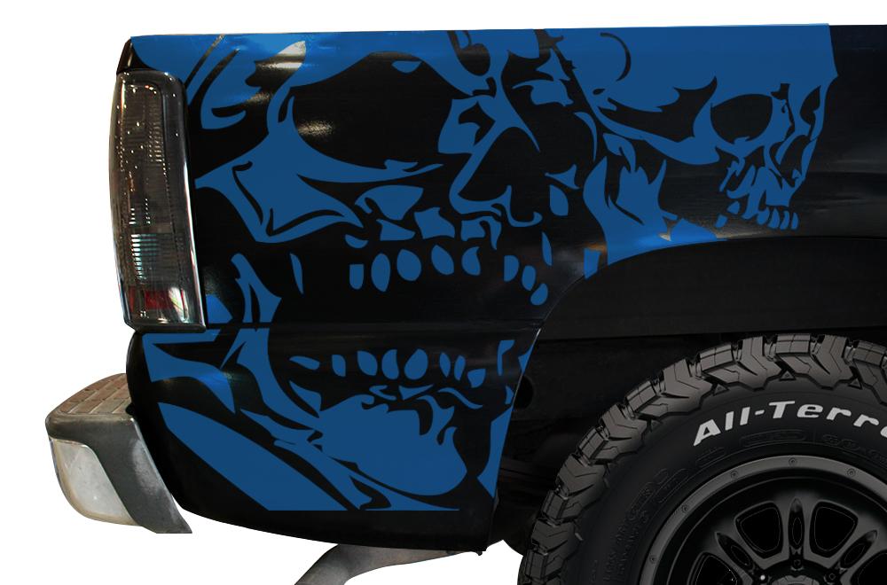 Chevy Silverado Quarter Panel Wrap (1999-2007) Double-Skull - RacerX Customs