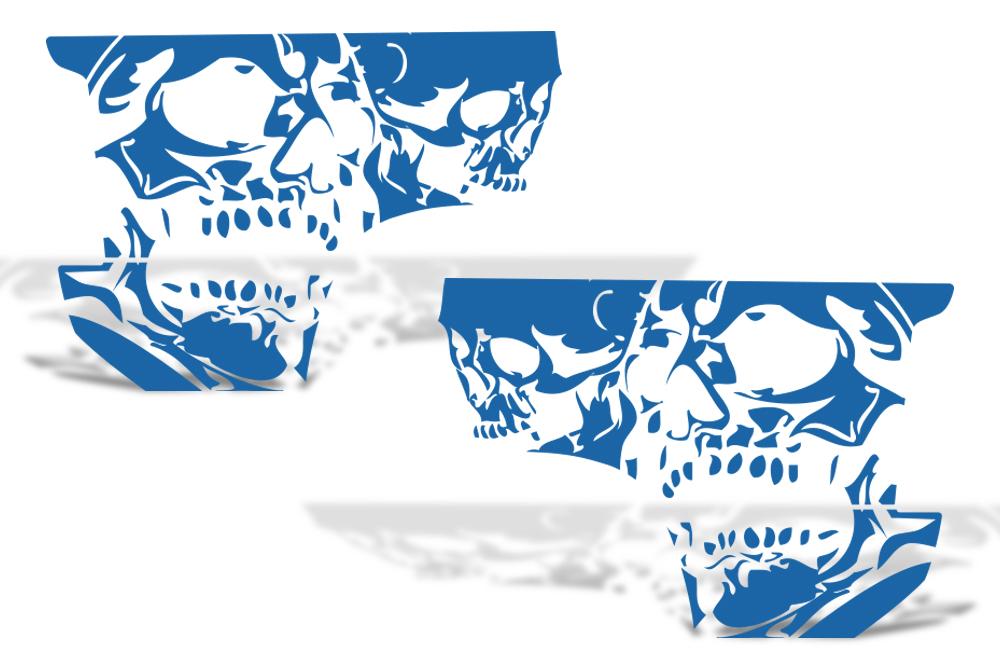 Chevy Silverado Quarter Panel Wrap (1999-2007) Double-Skull - RacerX Customs