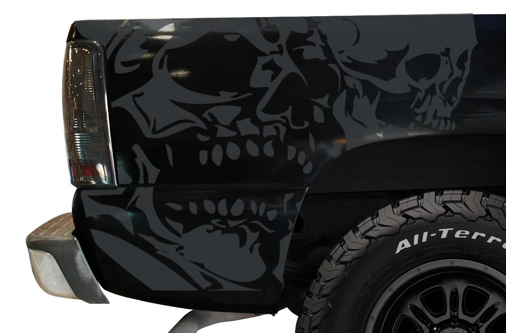 Chevy Silverado Quarter Panel Wrap (1999-2007) Double-Skull - RacerX Customs