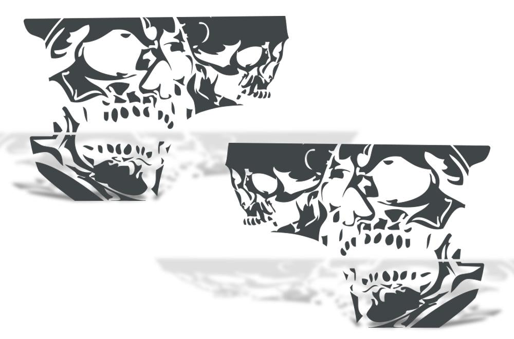 Chevy Silverado Quarter Panel Wrap (1999-2007) Double-Skull - RacerX Customs