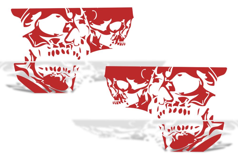 Chevy Silverado Quarter Panel Wrap (1999-2007) Double-Skull - RacerX Customs