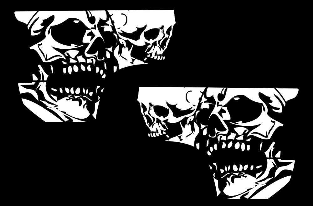 Chevy Silverado Quarter Panel Wrap (1999-2007) Double-Skull - RacerX Customs