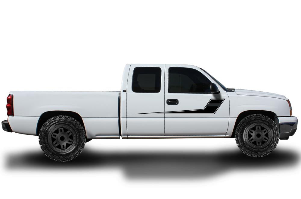 Chevy Silverado Vinyl Stripes Wrap Kit (1999-2007) Rally Stripes - RacerX Customs