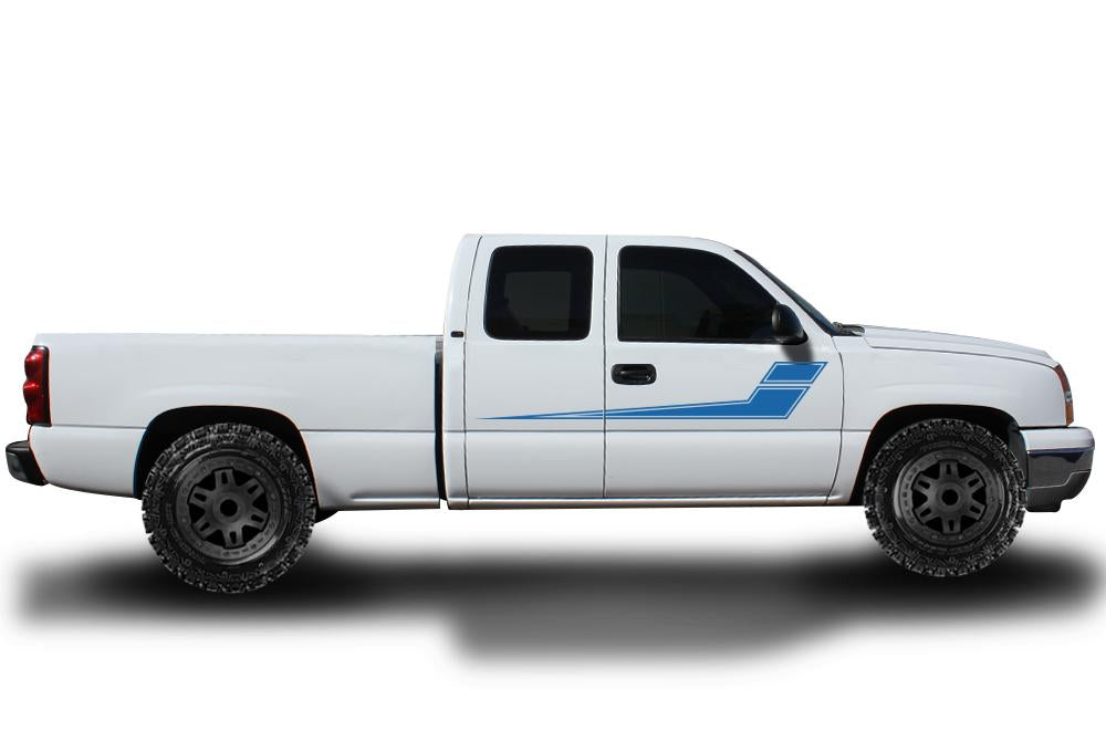 Chevy Silverado Vinyl Stripes Wrap Kit (1999-2007) Rally Stripes - RacerX Customs
