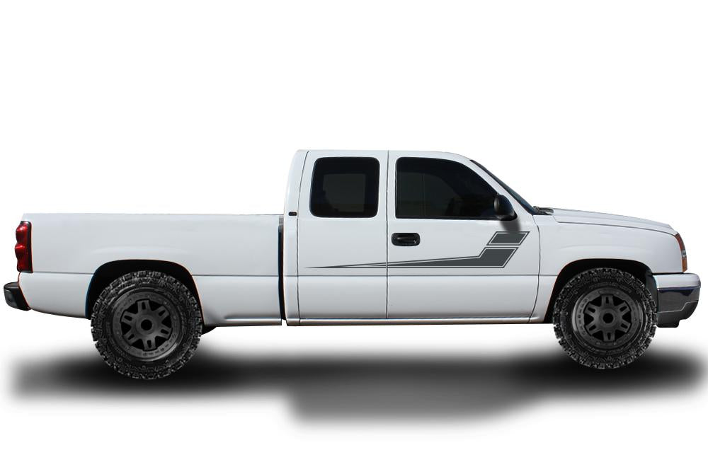 Chevy Silverado Vinyl Stripes Wrap Kit (1999-2007) Rally Stripes - RacerX Customs