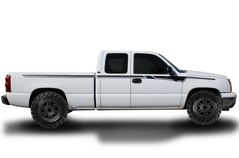 Chevy Silverado Vinyl Stripes Wrap Kit (1999-2007) Side Stripes - RacerX Customs