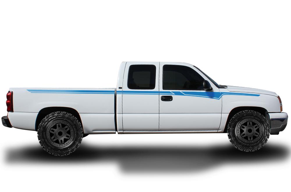 Chevy Silverado Vinyl Stripes Wrap Kit (1999-2007) Side Stripes - RacerX Customs
