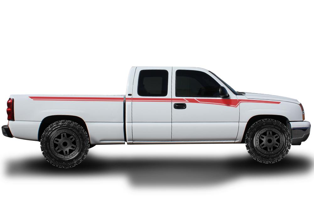 Chevy Silverado Vinyl Stripes Wrap Kit (1999-2007) Side Stripes - RacerX Customs
