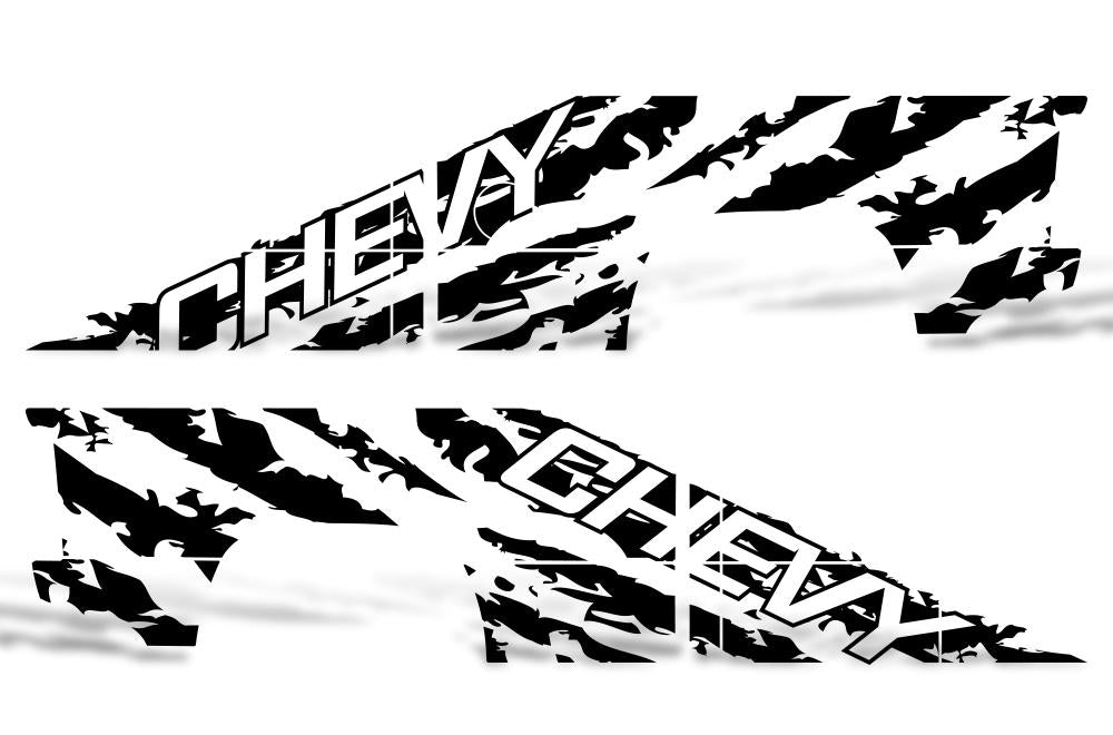 Chevy Silverado Extended Cab Wrap (1999-2007) Vinyl - Chevy-Shred - RacerX Customs