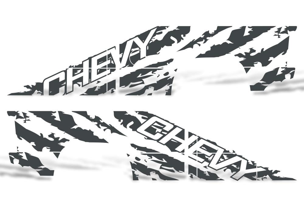 Chevy Silverado Extended Cab Wrap (1999-2007) Vinyl - Chevy-Shred - RacerX Customs