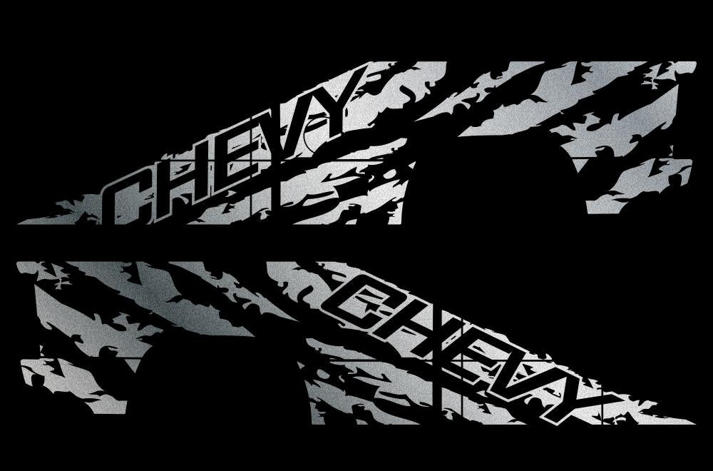 Chevy Silverado Extended Cab Wrap (1999-2007) Vinyl - Chevy-Shred - RacerX Customs
