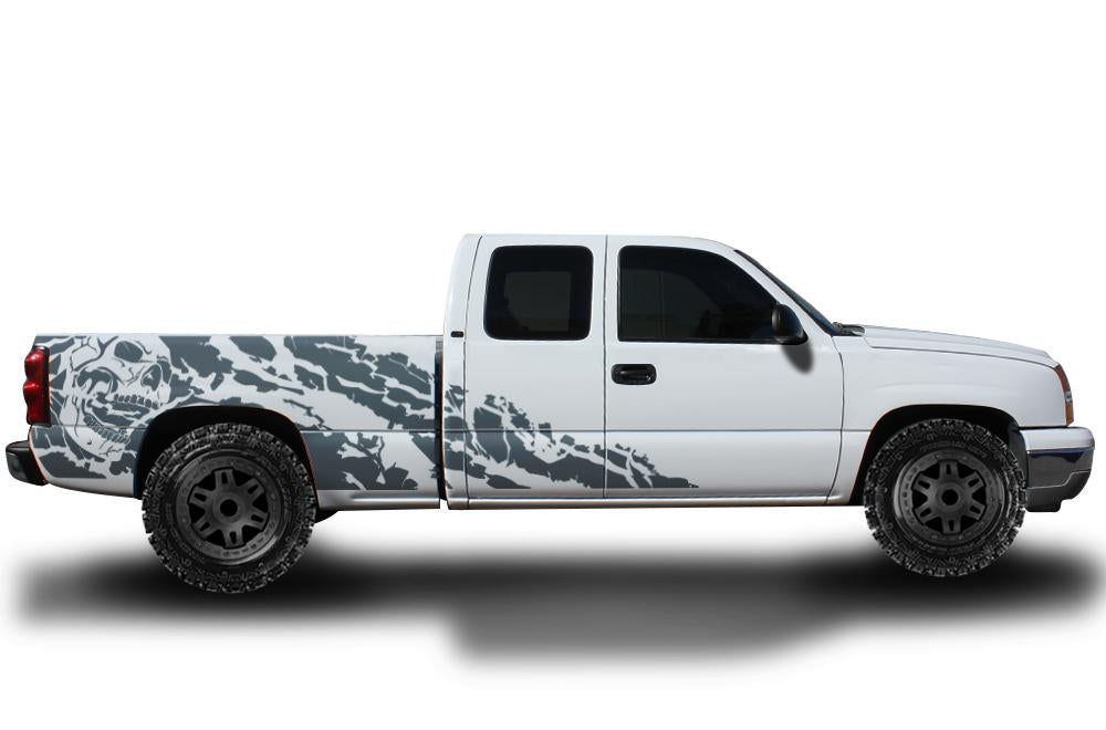 Chevy Silverado Extended Cab Wrap (1999-2007) Vinyl - Nightmare - RacerX Customs