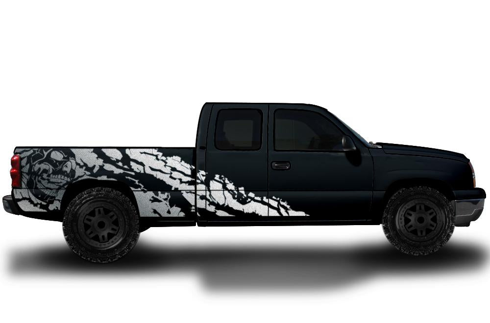 Chevy Silverado Extended Cab Wrap (1999-2007) Vinyl - Nightmare - RacerX Customs