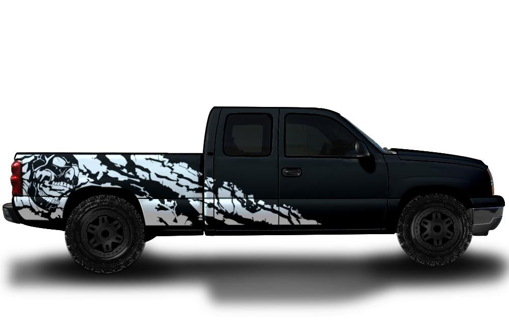 Chevy Silverado Extended Cab Wrap (1999-2007) Vinyl - Nightmare - RacerX Customs