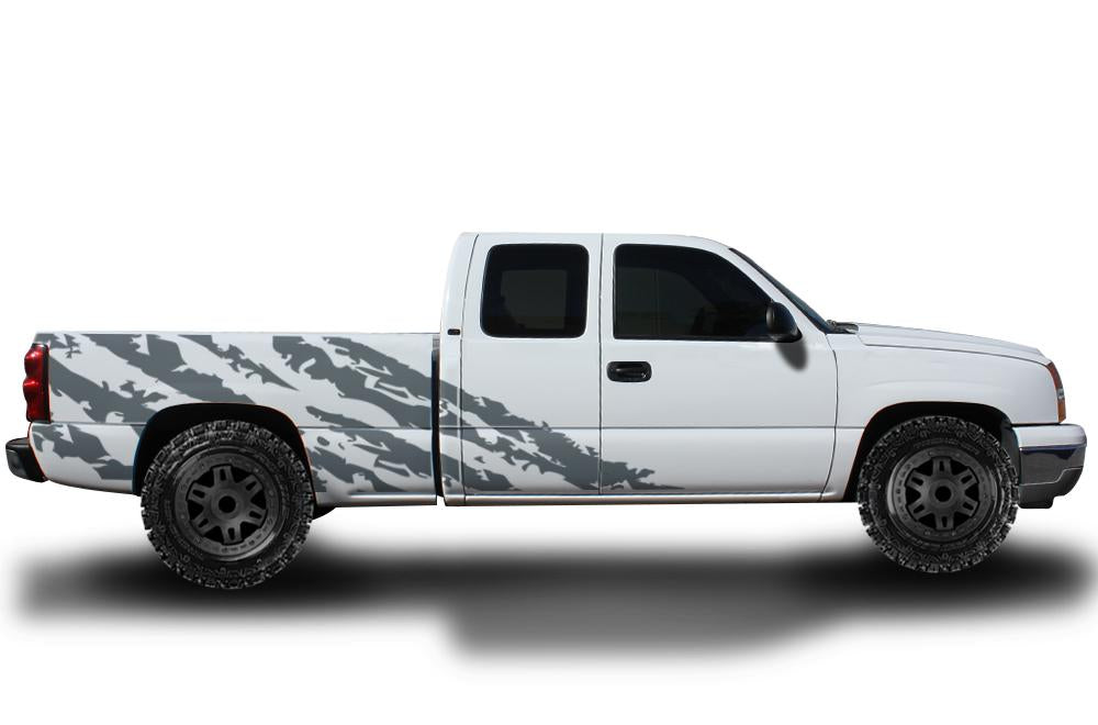 Chevy Silverado Extended-Cab Wrap (1999-2007) Vinyl - Shred - RacerX Customs