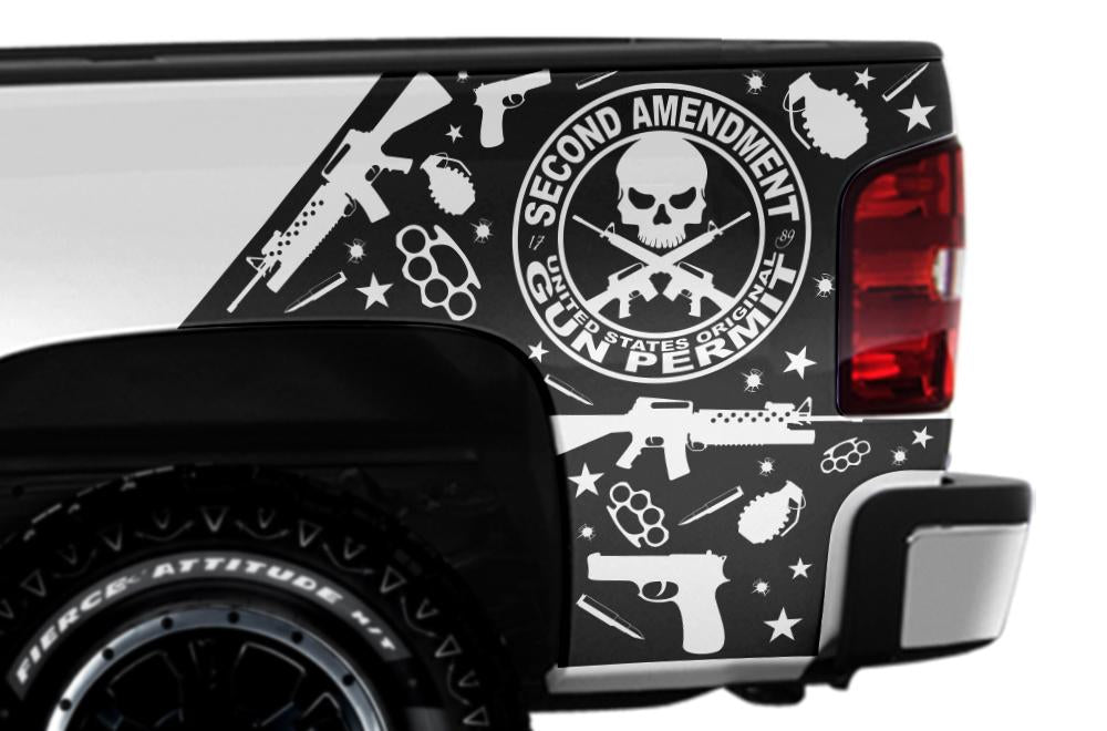 Chevy Silverado Quarter Panel Wrap (2008-2013) 2nd Amendment - RacerX Customs