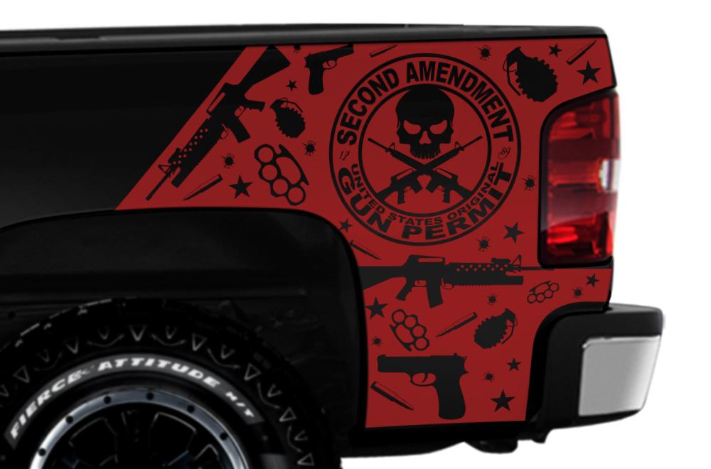 Chevy Silverado Quarter Panel Wrap (2008-2013) 2nd Amendment - RacerX Customs